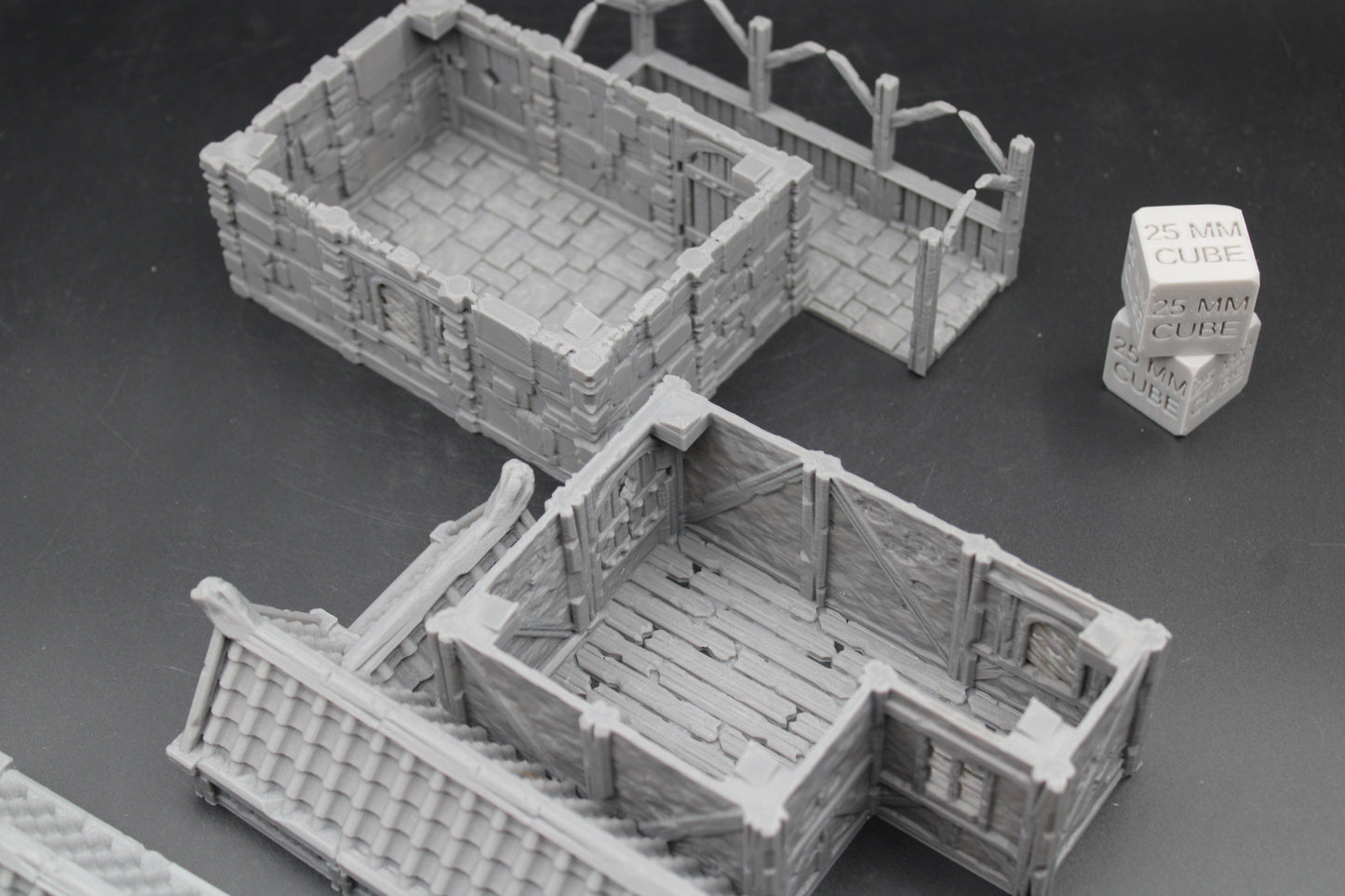 Tabletop Terrain Stone House 9of19 Town City Dnd RPG wargame skirmish 28-32mm