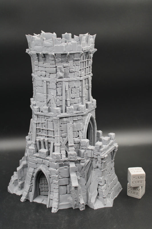 Tabletop Terrain Fantasy Outpost Bandit Defense Garrison Watch Tower Dnd RPG Wargame Skirmish 32mm+