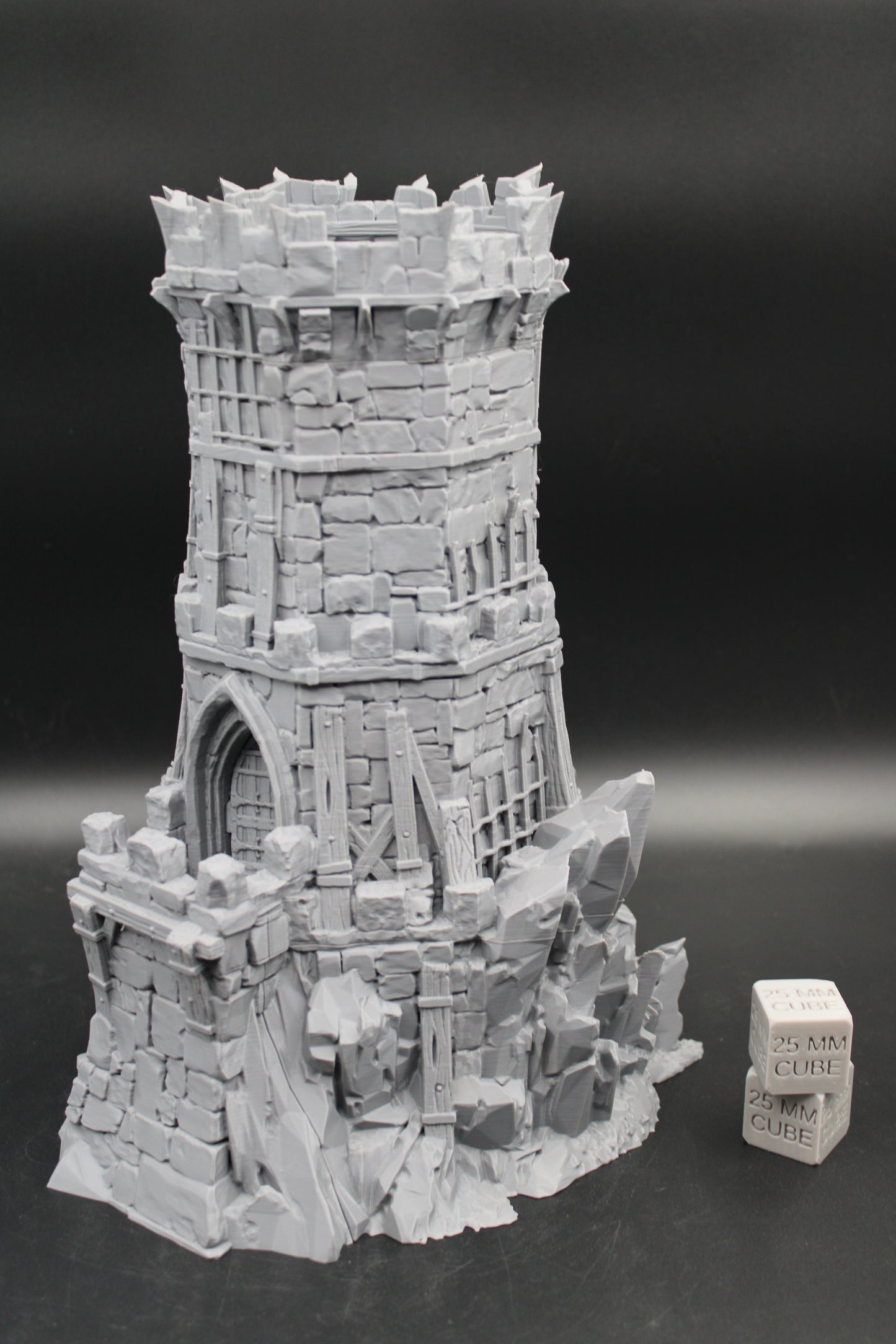 Tabletop Terrain Fantasy Outpost Bandit Defense Garrison Watch Tower Dnd RPG Wargame Skirmish 32mm+