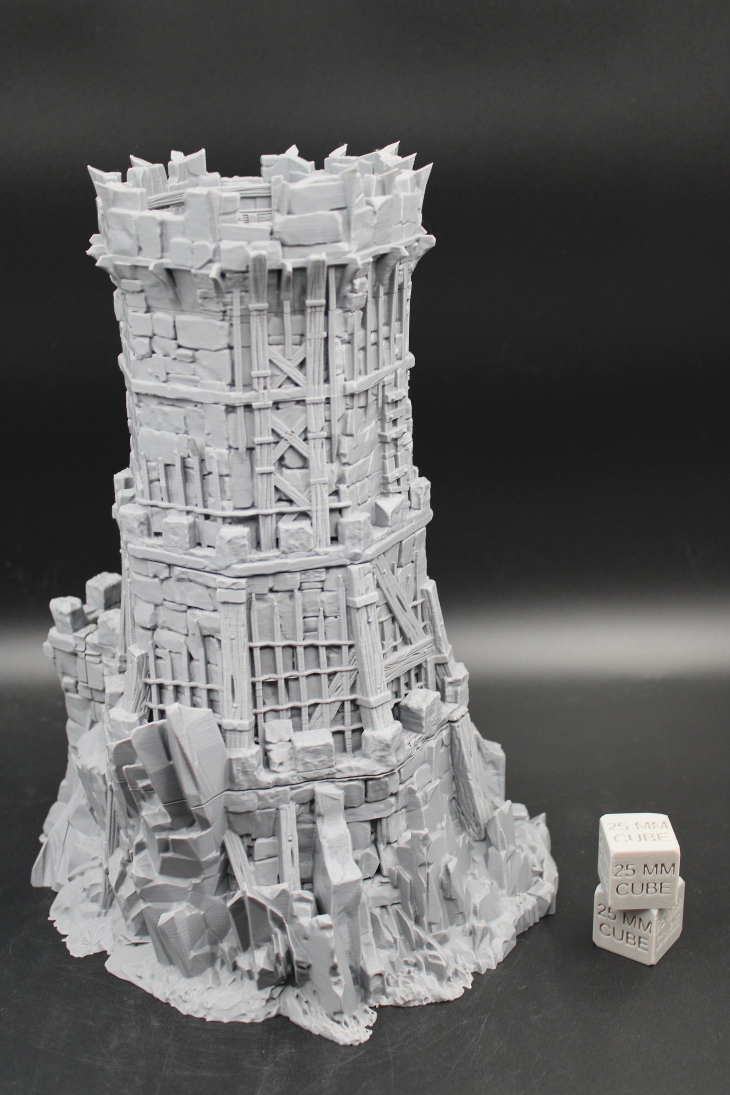 Tabletop Terrain Fantasy Outpost Bandit Defense Garrison Watch Tower Dnd RPG Wargame Skirmish 32mm+