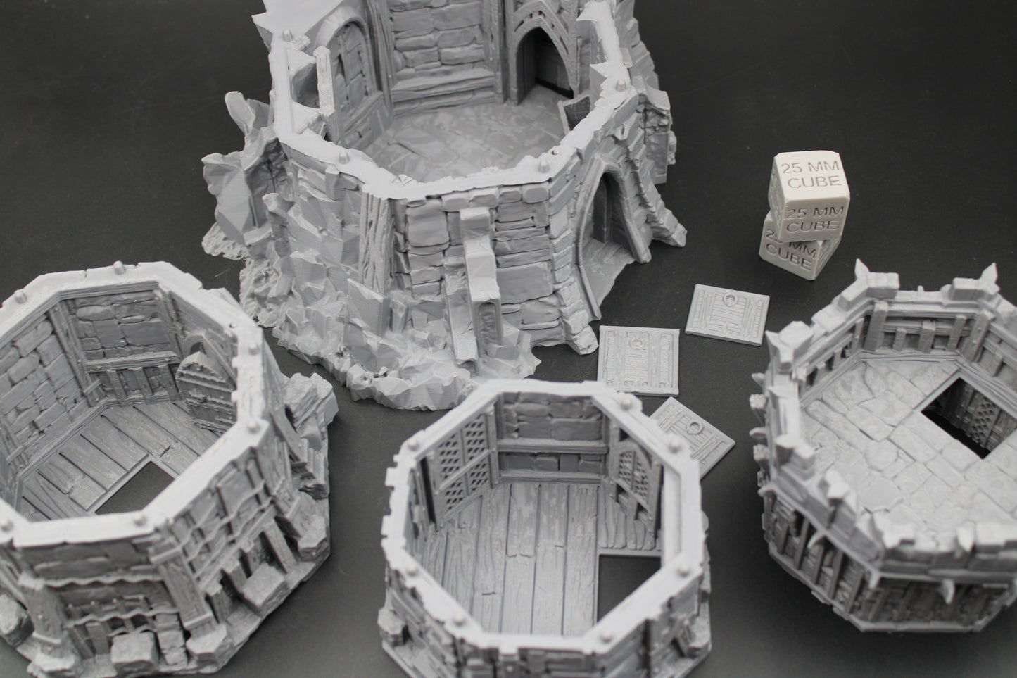Tabletop Terrain Fantasy Outpost Bandit Defense Garrison Watch Tower Dnd RPG Wargame Skirmish 32mm+