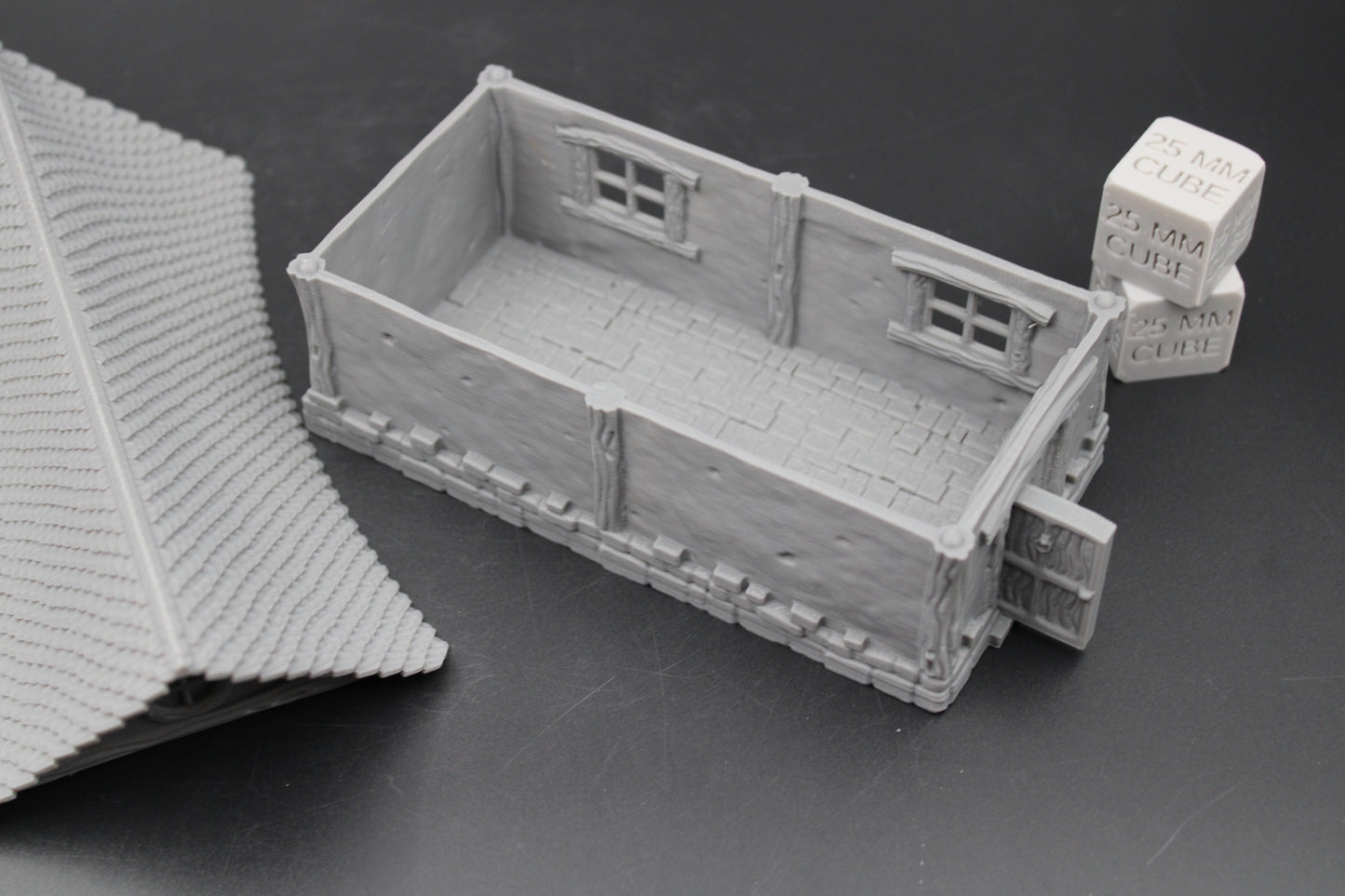 Tabletop Terrain Curved Roof Cottage Dnd RPG Wargame Skirmish 28mm