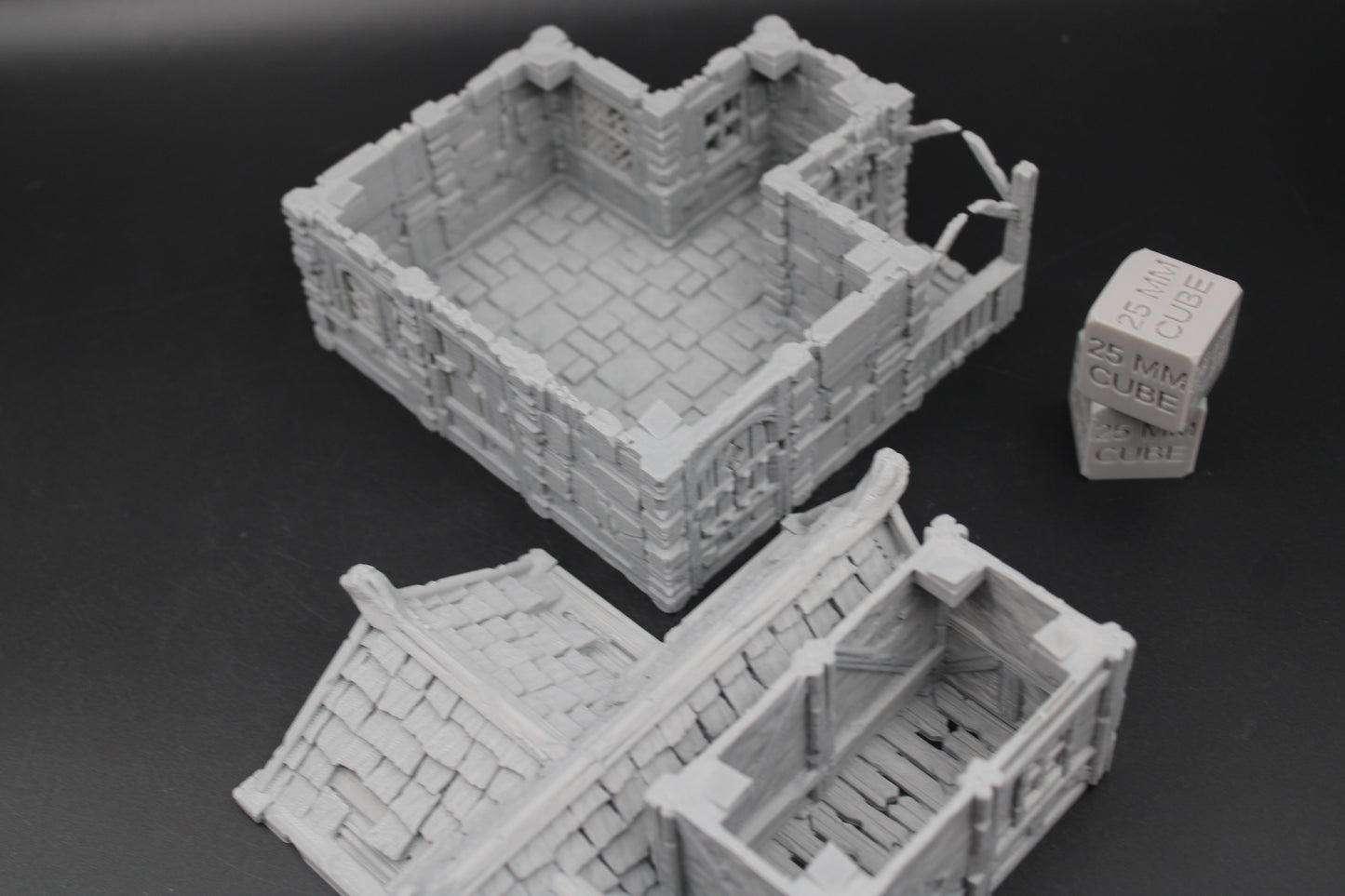 Tabletop Terrain Stone House 11of19 Town City Dnd RPG wargame skirmish 28-32mm