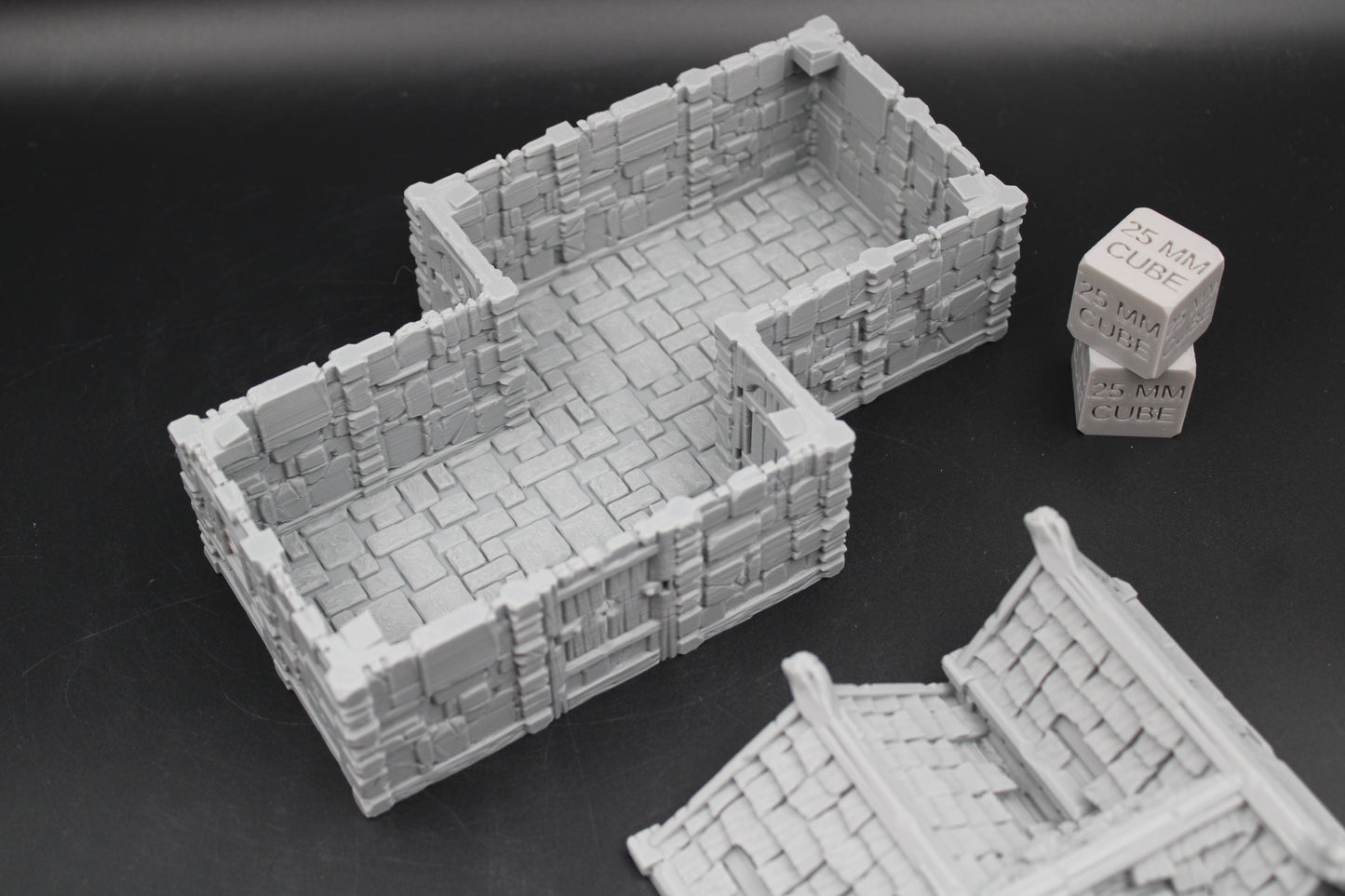 Tabletop Terrain Stone House 14of19 Town City Dnd RPG wargame skirmish 28-32mm
