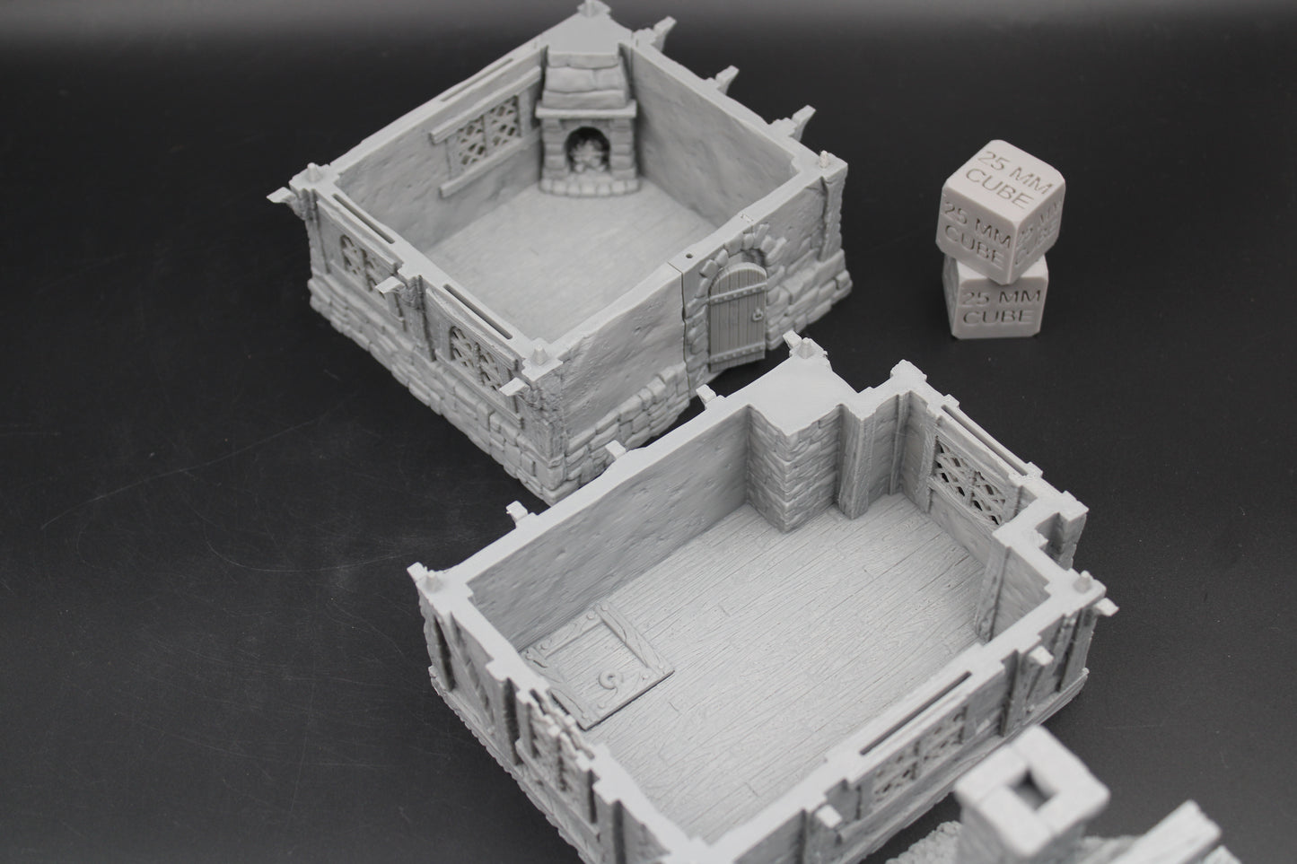 Tabletop Terrain Fantasy Scholars Home Wood Roof Dnd RPG wargame skirmish 28-32mm