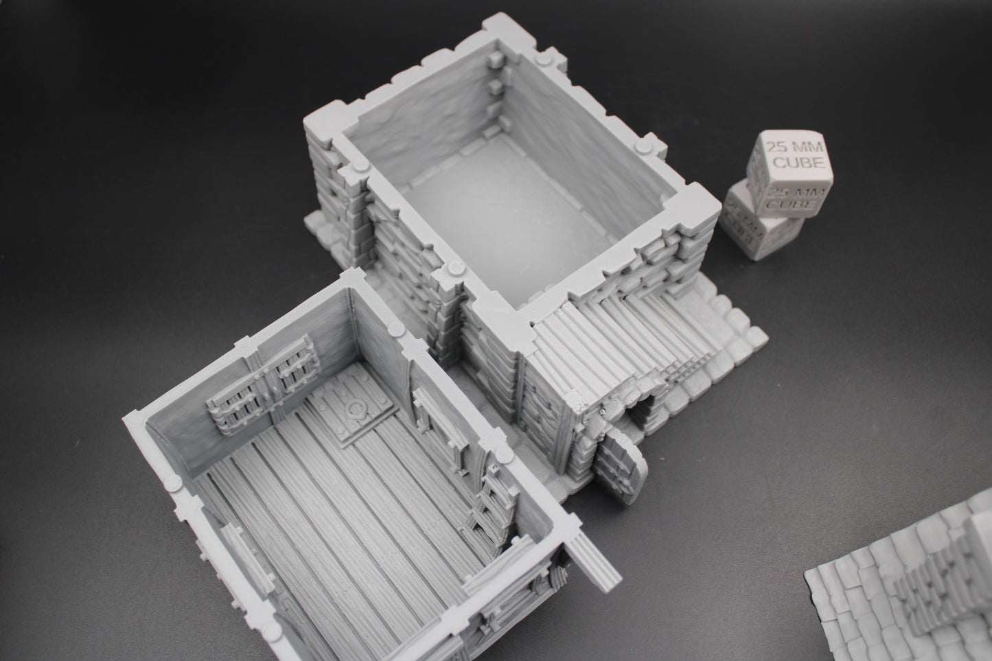 Tabletop Terrain Fantasy Row House No Porch Dnd RPG wargame skirmish 28mm