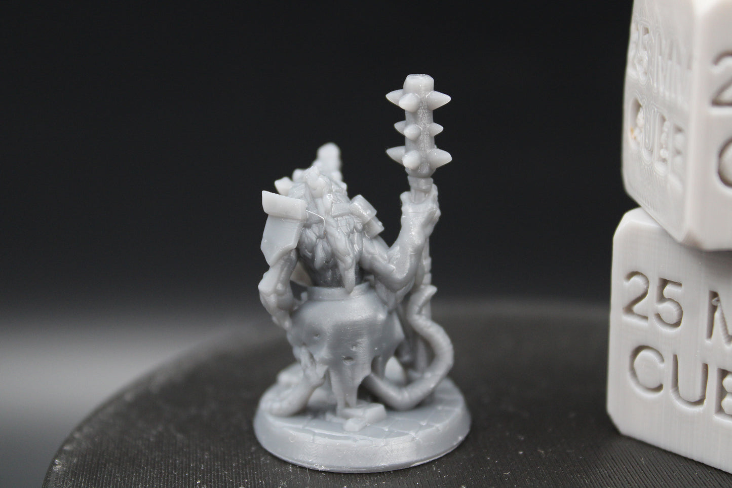 Giant Rat Ratfolk Fighter Spiked Club 32mm Miniature Dnd Skirmish