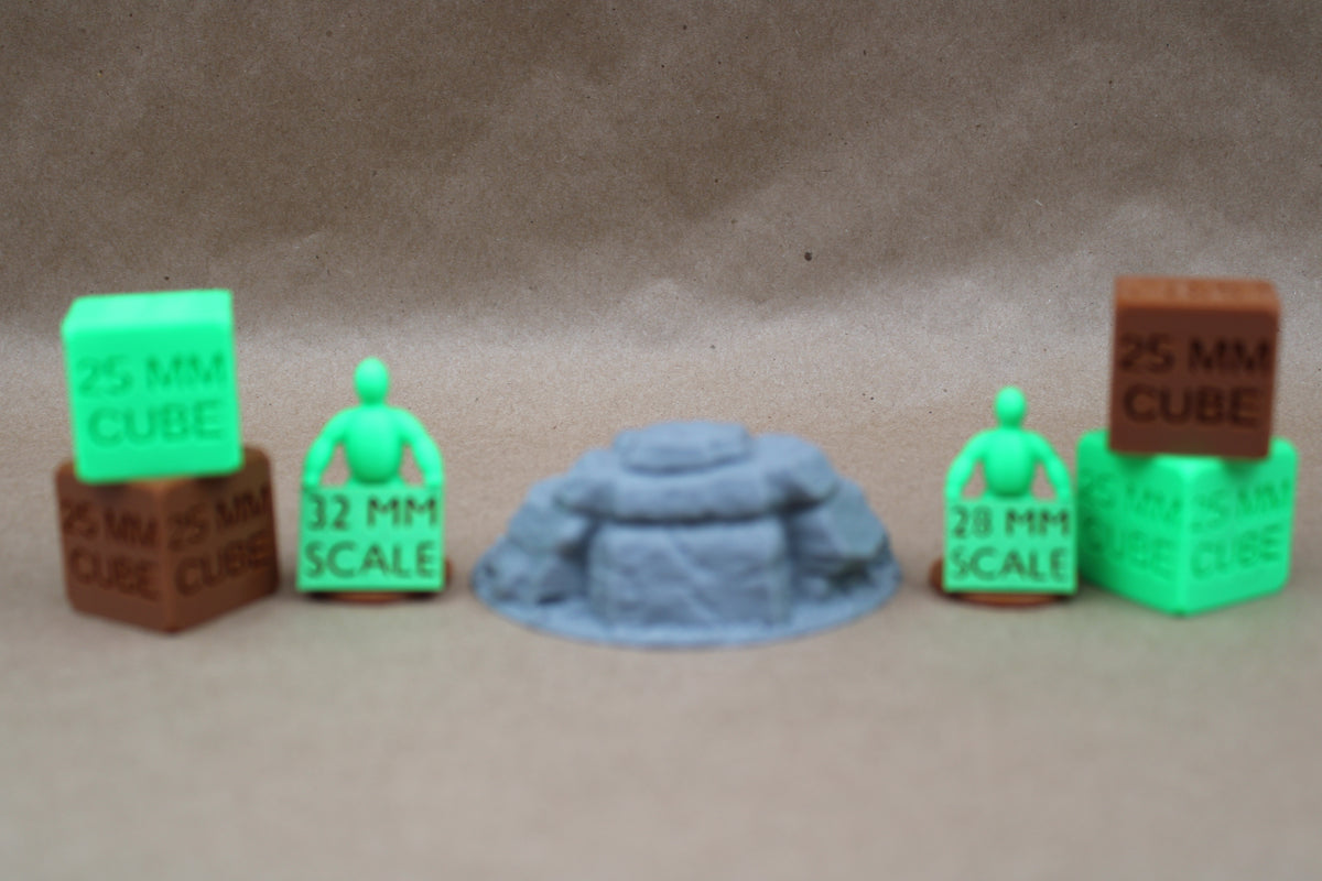 Tabletop Terrain Bubbling Swamp Small Cave Sewer Rock Stone Scatter 28-32mm skirmish rpg wargame