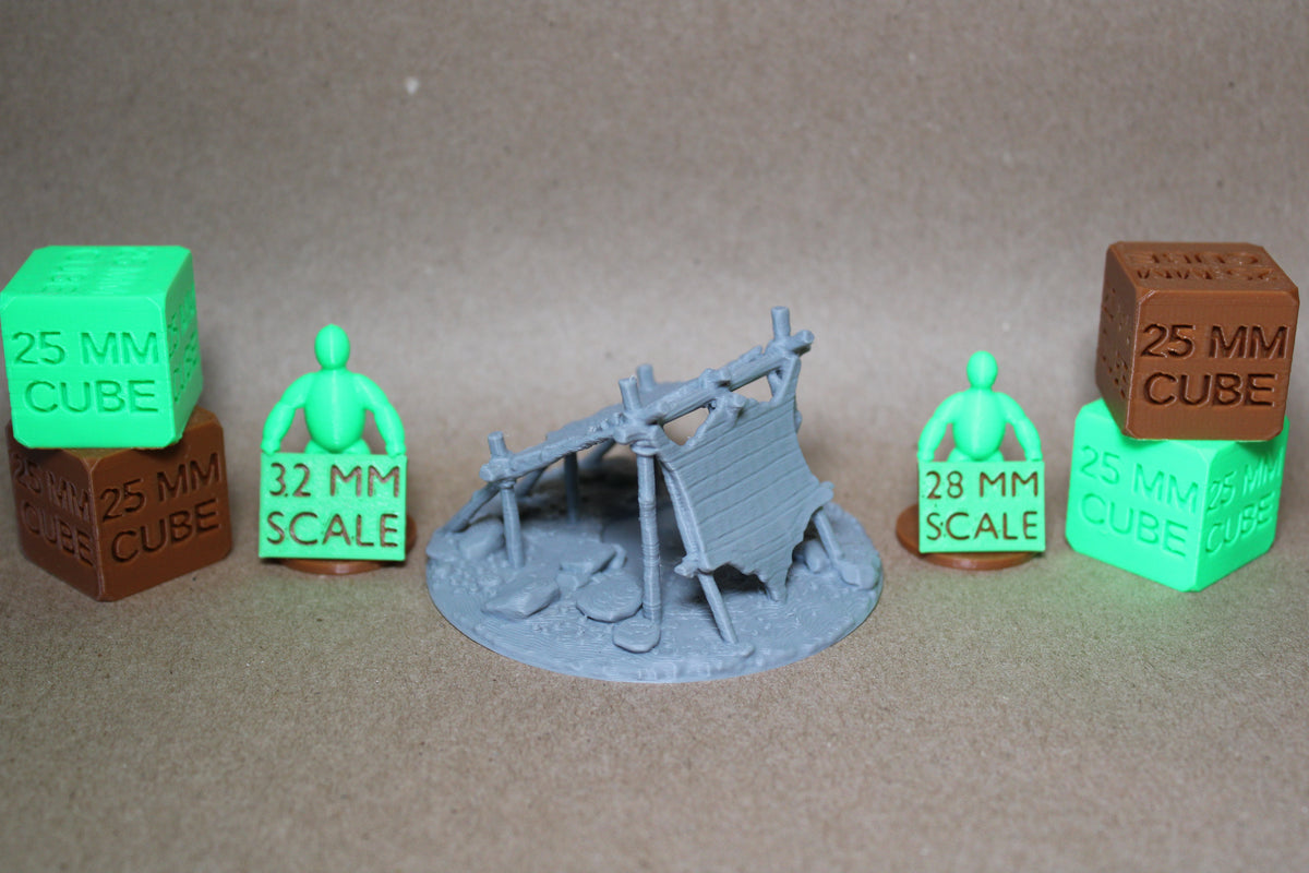 Tabletop Terrain Bubbling Swamp Goblin Gator Skin Shelter Scatter 28-32mm skirmish rpg wargame