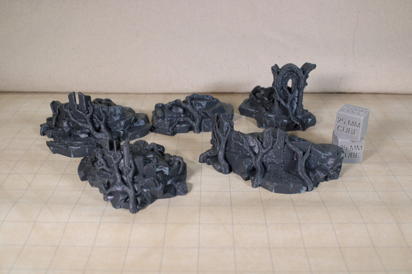 Tabletop Terrain Elven Forest Ruin Scatter Dnd RPG wargame skirmish 28mm