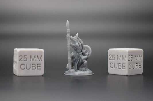 Tiefling Demonkin with Spear 32mm Miniature Dnd Skirmish