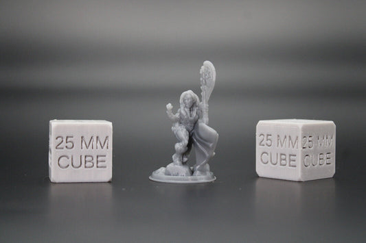 Barbarian Female with Great Axe 32mm Miniature Dnd Skirmish