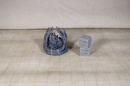 Tabletop Terrain Elven Fountain Gazing Pool Dnd RPG wargame skirmish 28mm