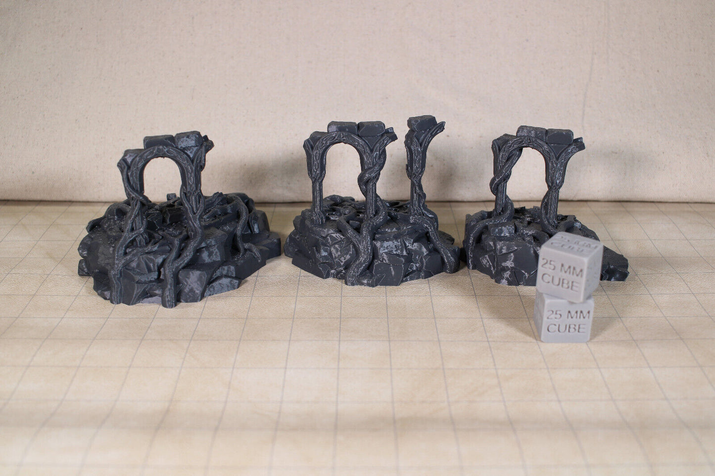 Tabletop Terrain Destroyed Temple Ruin Elven Dnd RPG wargame skirmish 28mm