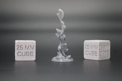 Skeleton Knight Undead Armored Raised Great Axe 32mm Miniature Dnd Skirmish