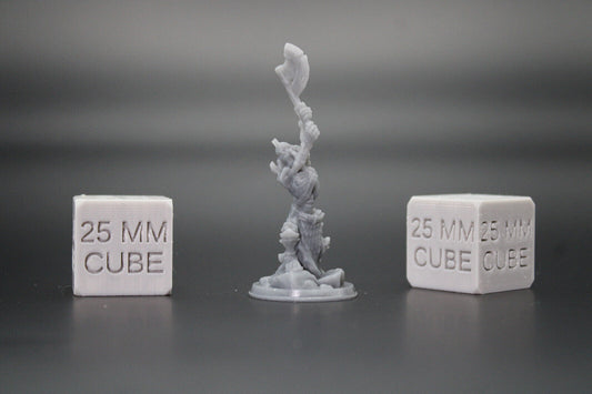 Skeleton Knight Undead Armored Raised Great Axe 32mm Miniature Dnd Skirmish