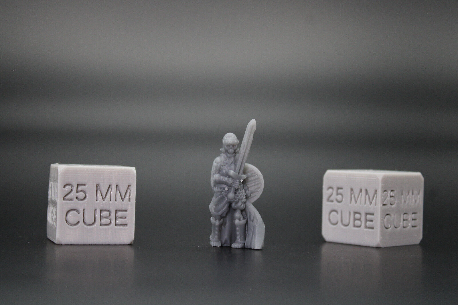 Skeleton Armored Knight Warrior Knight 4x 32mm Miniature Dnd Skirmish Oldhammer