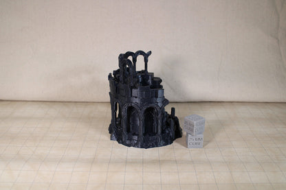 Tabletop Terrain Elven Destroyed Fort Garrison Dnd RPG wargame skirmish 28mm