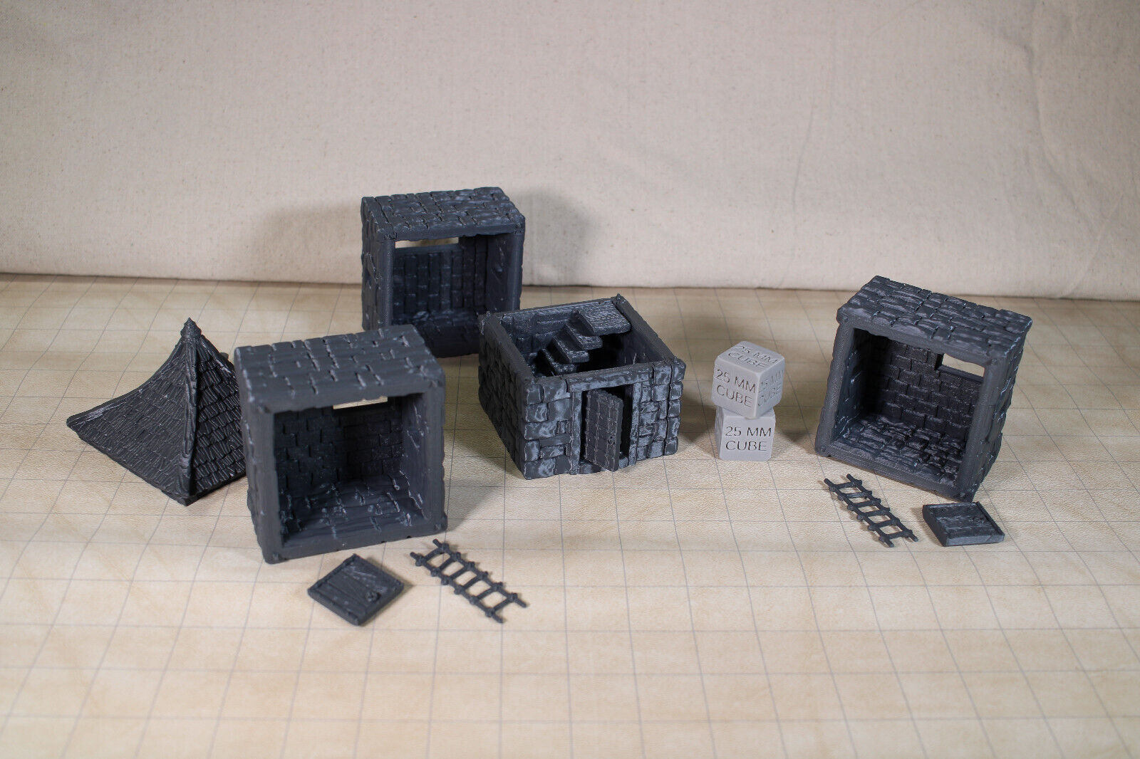 Tabletop Terrain 4 story Tower Guard Garrison Dnd RPG wargame skirmish 28mm