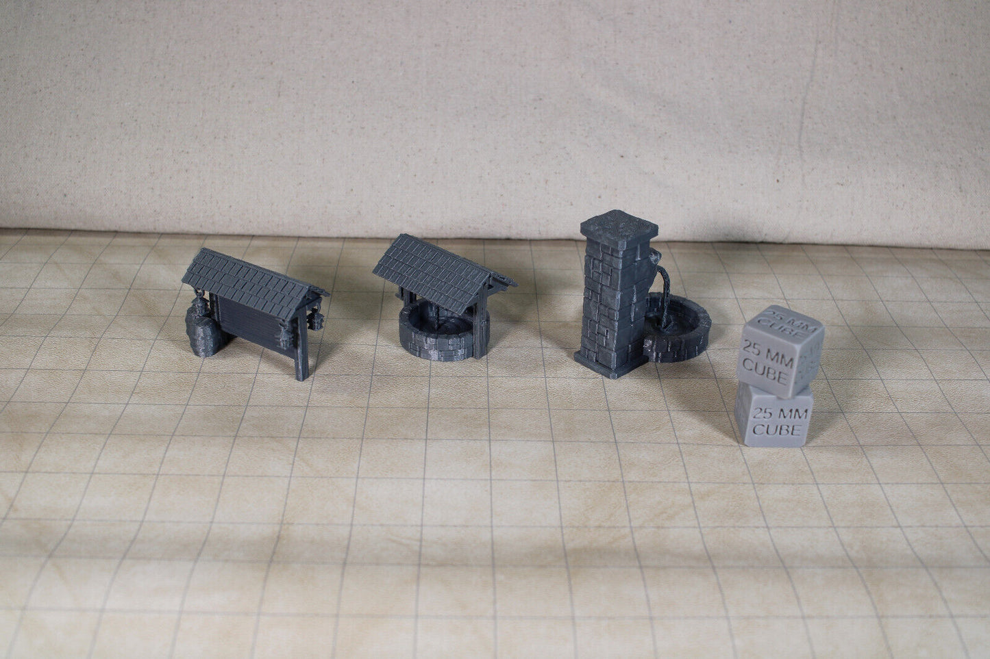 Tabletop Terrain Town Sqaure Well Bounty Scatter Dnd RPG wargame skirmish 28mm