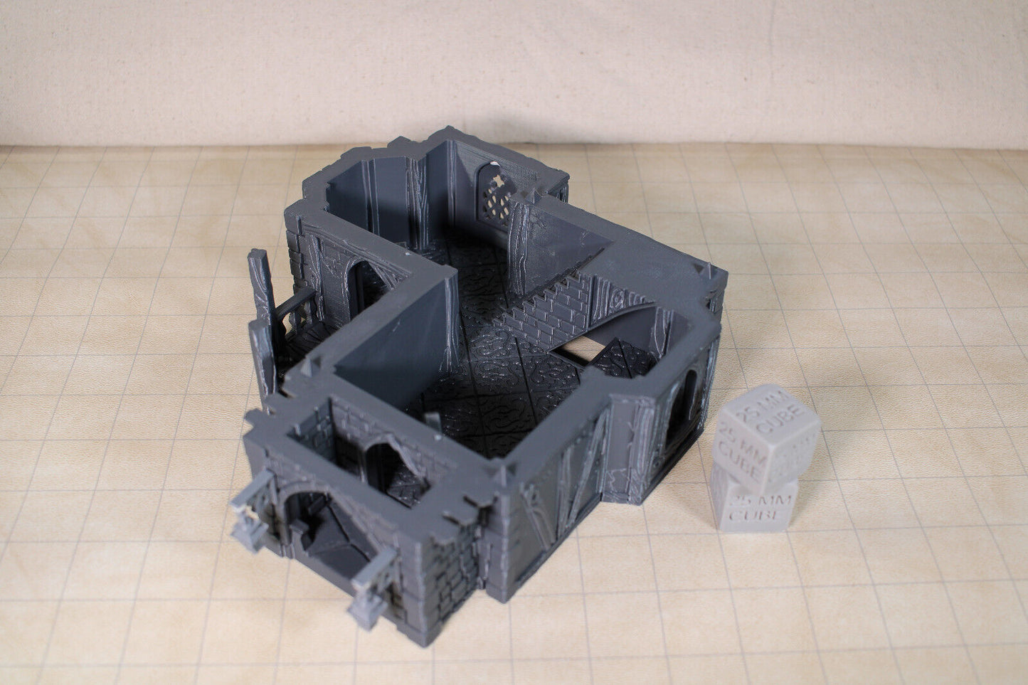 Tabletop Terrain Medieval Mansion Inn Dnd RPG wargame skirmish 28mm