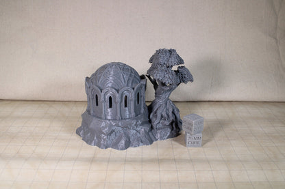 Tabletop Terrain Elven Library Cut Stone Base Tree Dnd RPG wargame skirmish 28mm