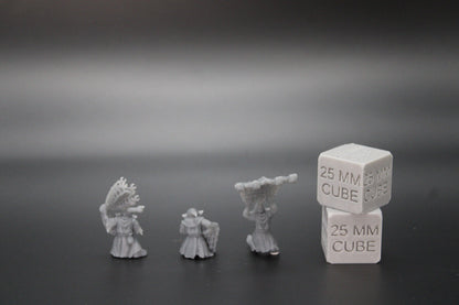 Cave Goblin Catchers x3 32mm Miniature Dnd Skirmish Heroquest Oldhammer