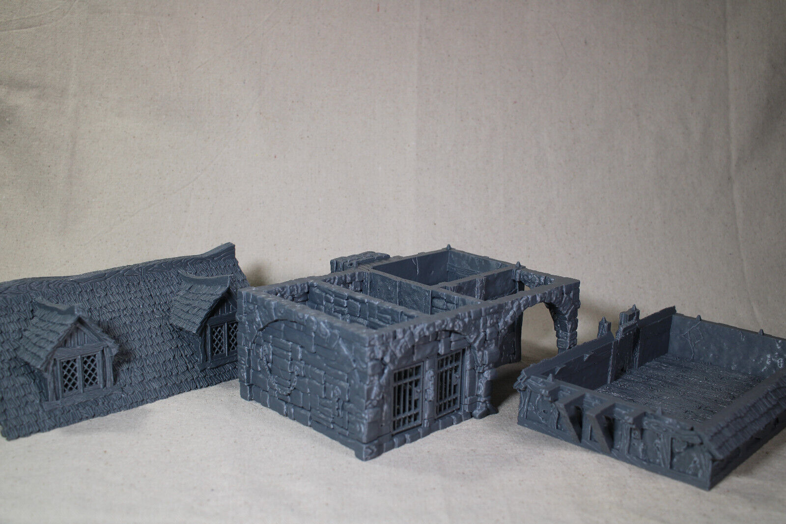 Tabletop Terrain Prison Barracks Guard House Dnd RPG wargame skirmish 28mm