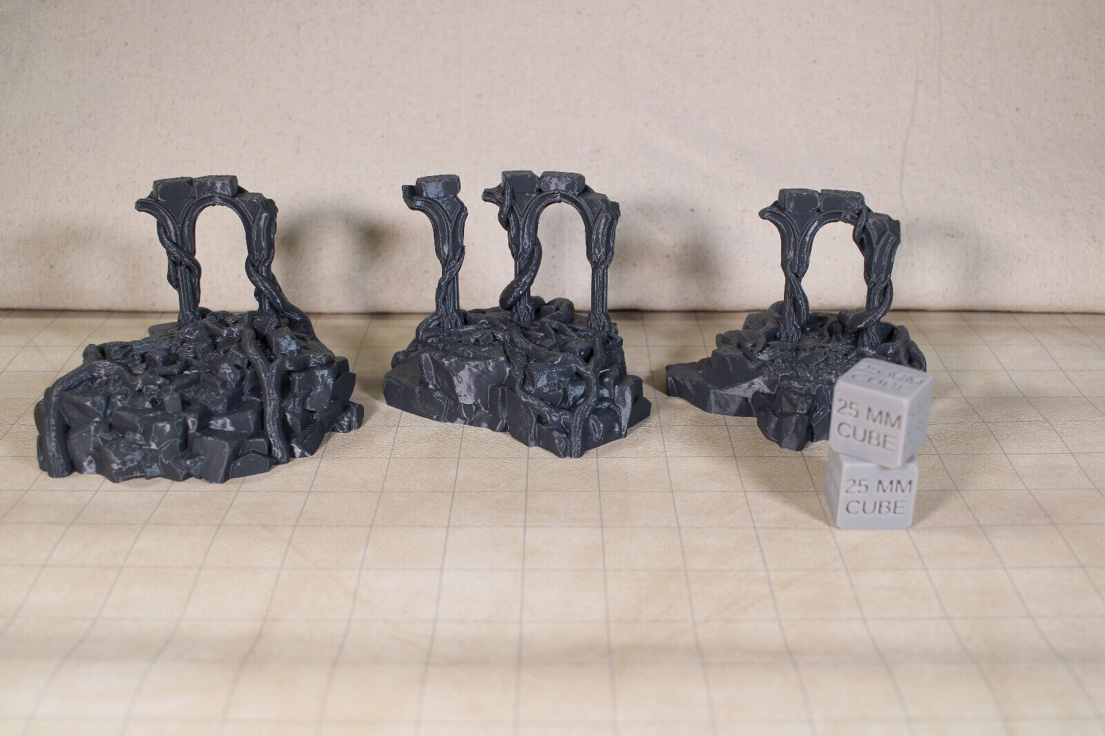 Tabletop Terrain Destroyed Temple Ruin Elven Dnd RPG wargame skirmish 28mm
