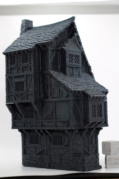 Tabletop Terrain Large 4 story Medieval House Dnd RPG wargame skirmish 28mm