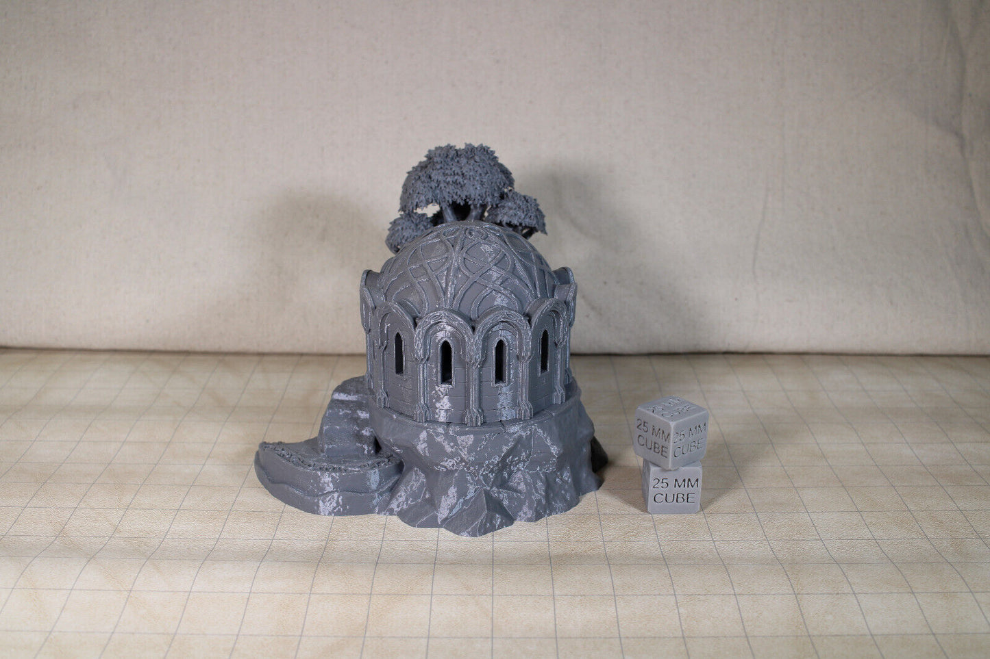 Tabletop Terrain Elven Library Cut Stone Base Tree Dnd RPG wargame skirmish 28mm