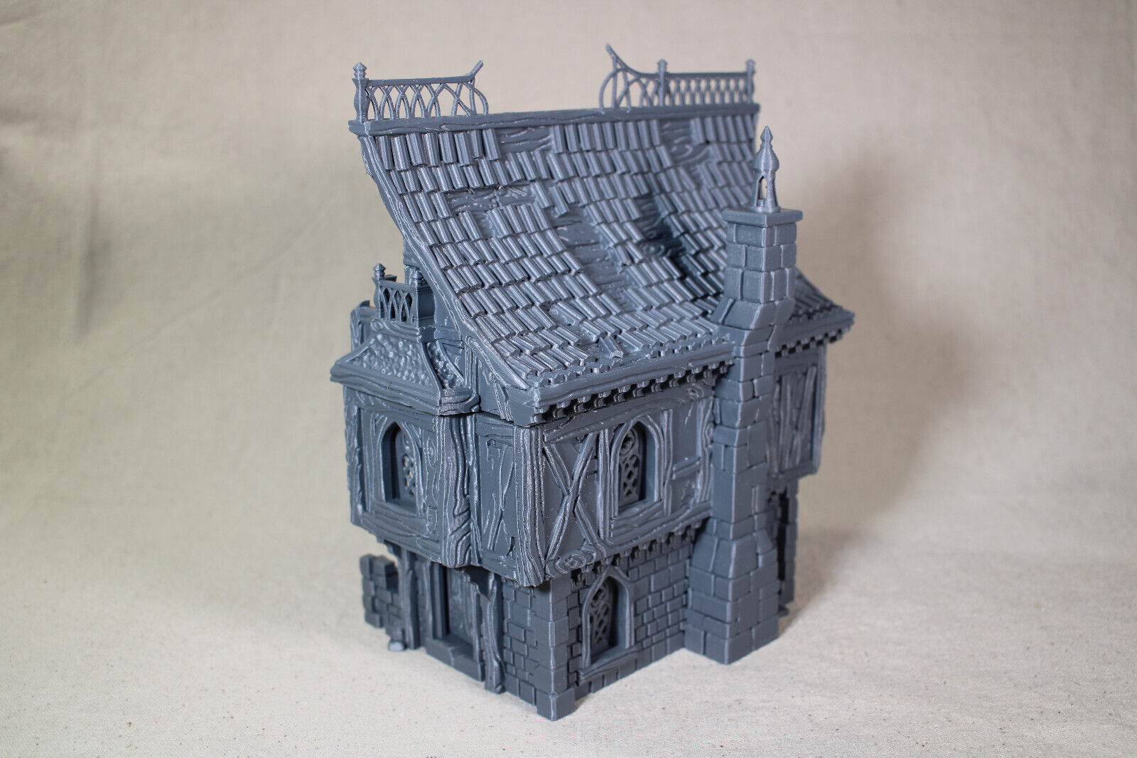 Tabletop Terrain Medieval Ruins Hamlet House Dnd RPG wargame skirmish 28mm