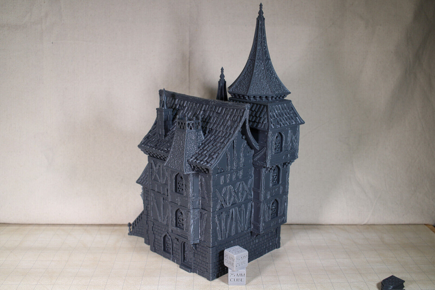 Tabletop Terrain Medieval Mansion Inn Dnd RPG wargame skirmish 28mm