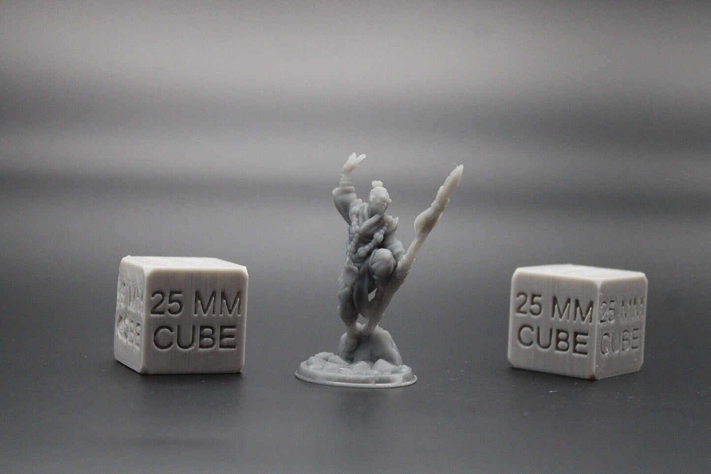 Monk Spear Beaded Necklace 32mm Miniature Dnd Skirmish