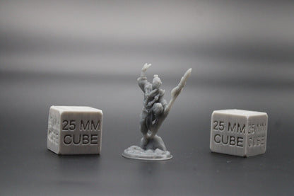 Monk Spear Beaded Necklace 32mm Miniature Dnd Skirmish
