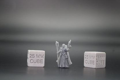 Necromancer Wizard Sorcerer 32mm Miniature Dnd Skirmish Oldhammer