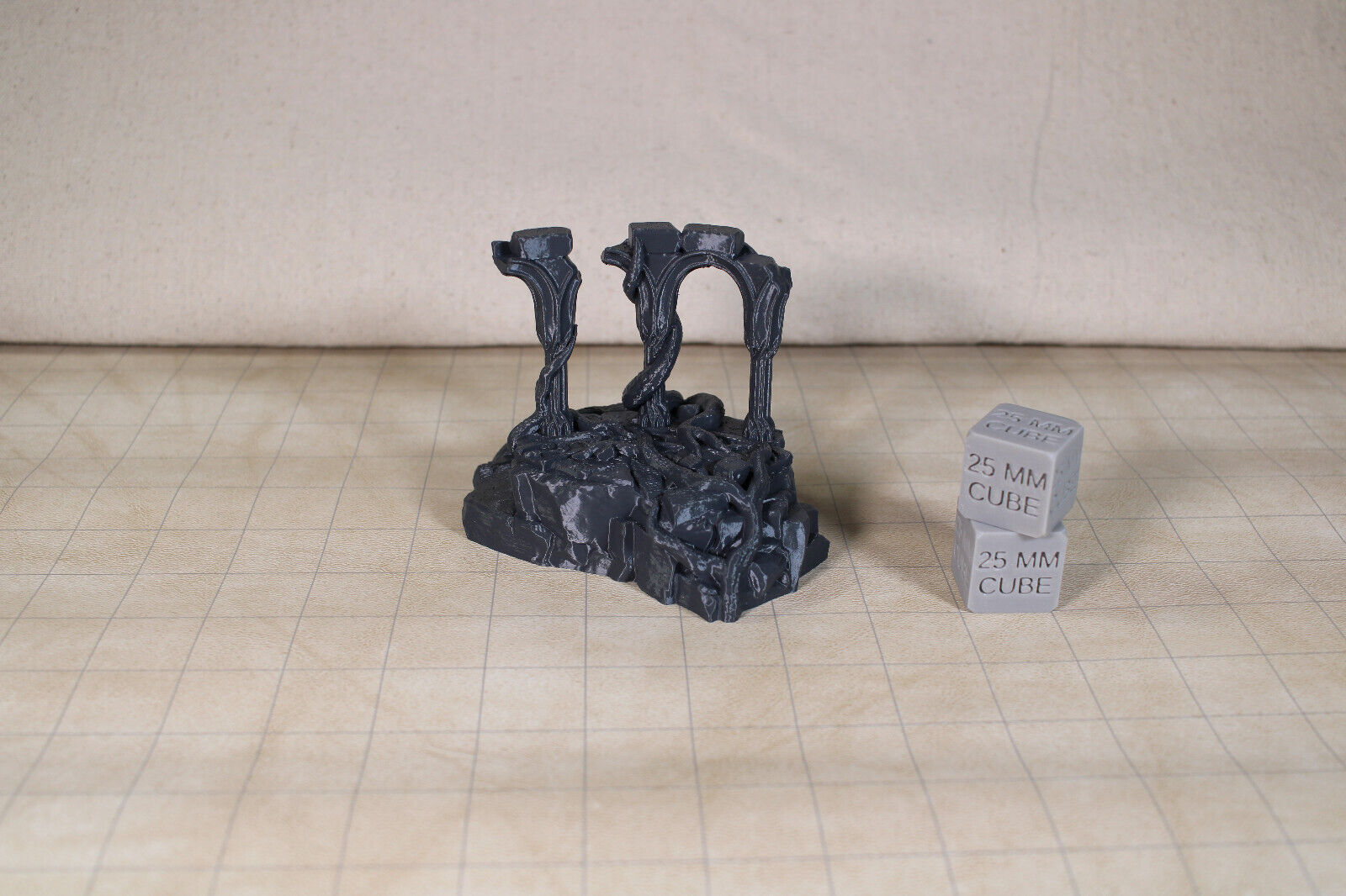 Tabletop Terrain Destroyed Temple Ruin Elven Dnd RPG wargame skirmish 28mm