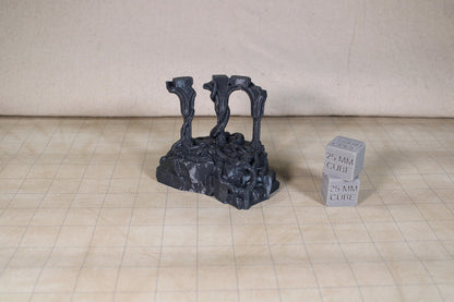 Tabletop Terrain Destroyed Temple Ruin Elven Dnd RPG wargame skirmish 28mm
