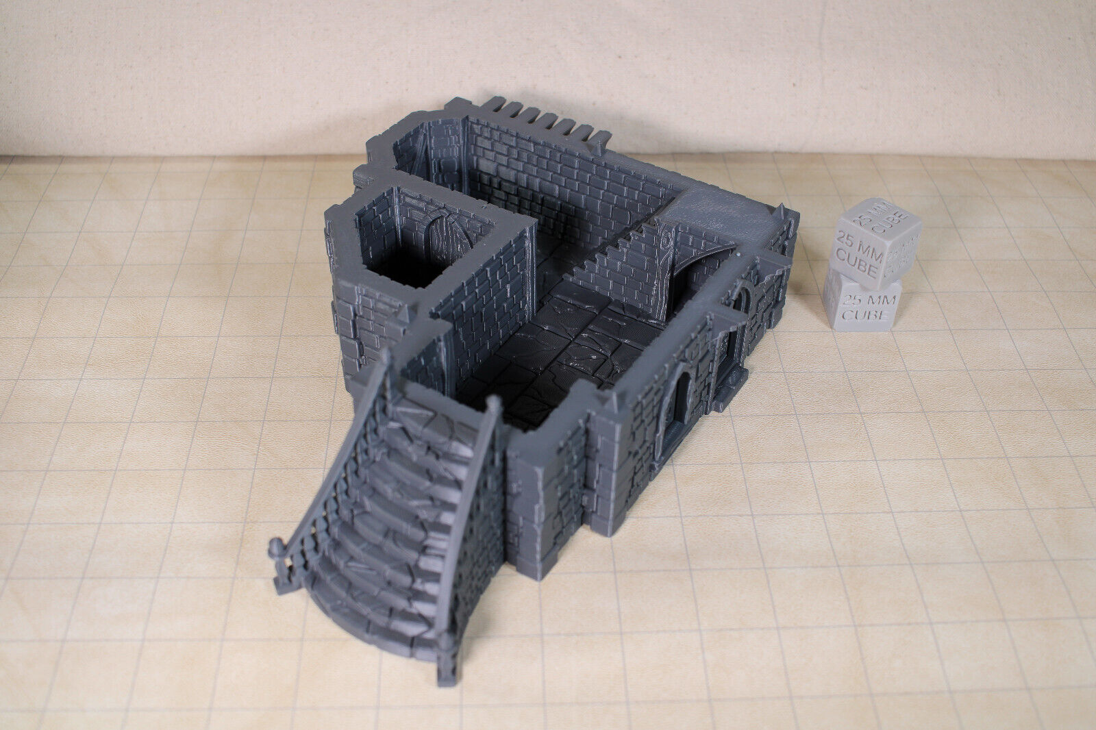 Tabletop Terrain Medieval Mansion Inn Dnd RPG wargame skirmish 28mm