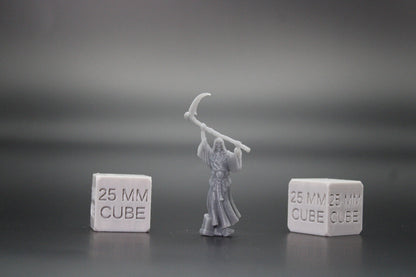 Skeleton Undead Wraith 32mm Miniature Dnd Skirmish Oldhammer