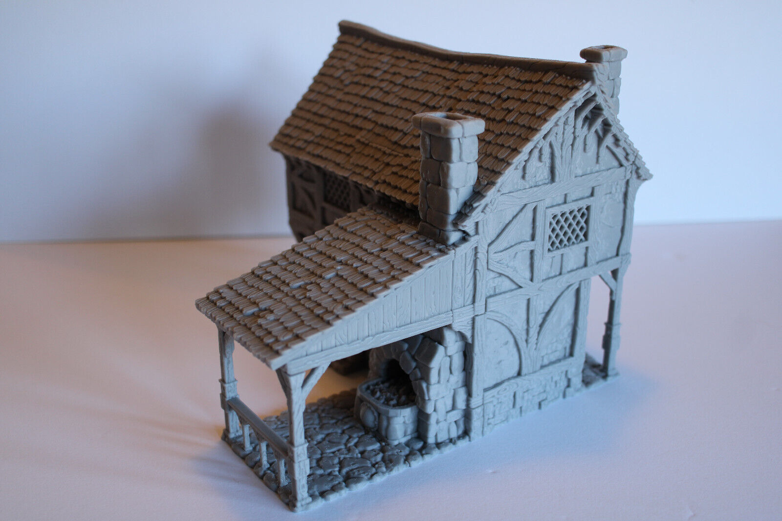Tabletop Terrain Blacksmith House Dnd RPG wargame skirmish 28mm
