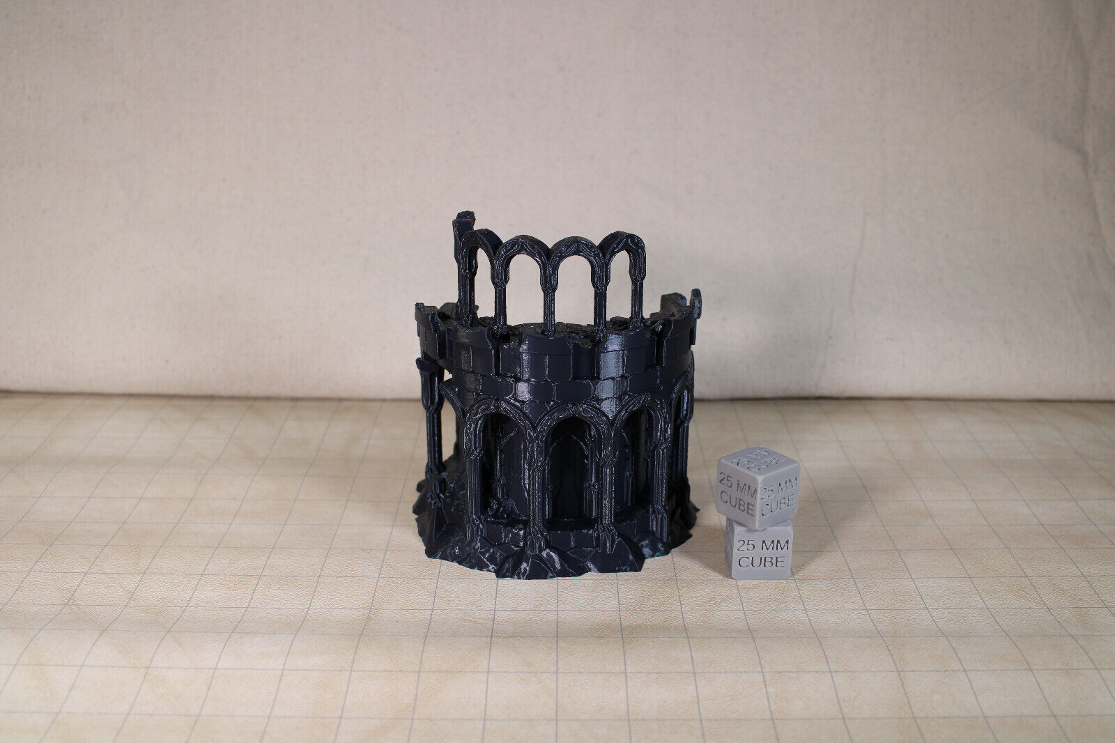 Tabletop Terrain Elven Destroyed Fort Garrison Dnd RPG wargame skirmish 28mm