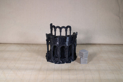 Tabletop Terrain Elven Destroyed Fort Garrison Dnd RPG wargame skirmish 28mm
