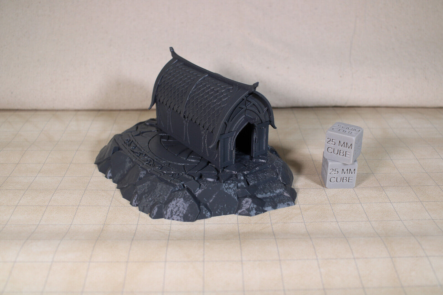 Tabletop Terrain Elven House Cut Stone Base Dnd RPG wargame skirmish 28mm