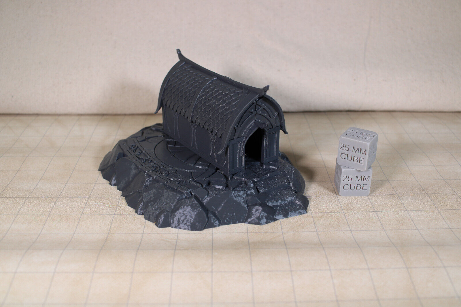 Tabletop Terrain Elven House Cut Stone Base Dnd RPG wargame skirmish 28mm