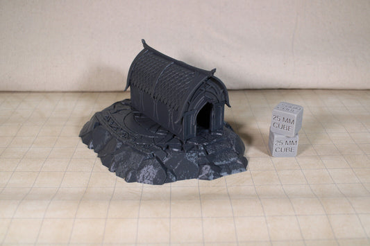 Tabletop Terrain Elven House Cut Stone Base Dnd RPG wargame skirmish 28mm