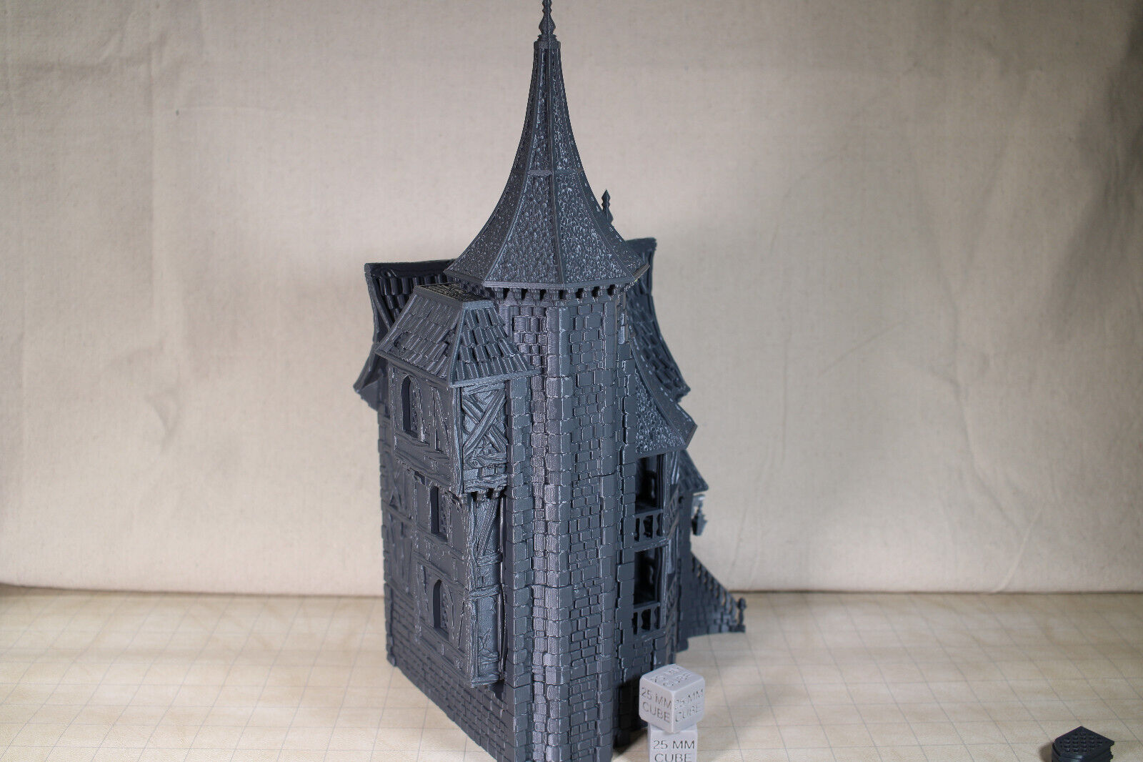 Tabletop Terrain Medieval Mansion Inn Dnd RPG wargame skirmish 28mm