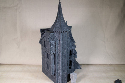 Tabletop Terrain Medieval Mansion Inn Dnd RPG wargame skirmish 28mm