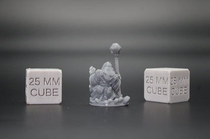 Dwarf Arcane Wizard Sorcerer Orb Staff Book 32mm Miniature Dnd Skirmish