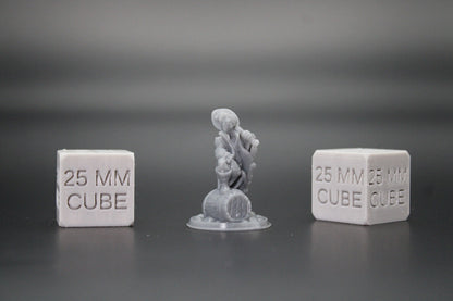 Bard with Lute Foot on Barrel 32mm Miniature Dnd Skirmish